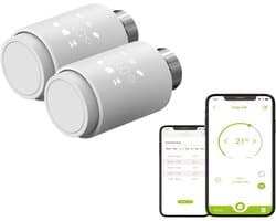 Slimme Radiator Thermostaat - Verwarmingsthermostaat Slim - Energie Besparen - Zonder Hub Direct Wifi