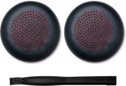 Set Oorkussens voor Plantronics Headset - Voyager Focus UC B825 Oorkussen - Kunstleer met Traagschuim - Zwart — thumbnail 1