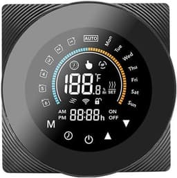 Zigbee Thermostaat - Slimme Thermostaat - Energie Besparen - Programmeerbaar met App - 120x120x100mm - Zwart — thumbnail 1