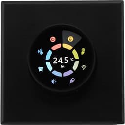 Slimme Thermostaat - WiFi Regelaar - Vloerverwarming Instellen - App Afstandsbediening - 86x86mm - Zwart — thumbnail 1