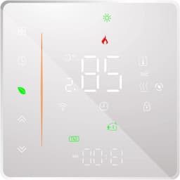 Slimme Thermostaat - Temperatuurregelaar WiFi - Verwarming Instellen - Wekelijks Programmeerbaar - 5-35°C Instelbaar - Wit — thumbnail 1