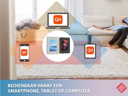 Wifi Thermostaat - Slimme Regelaar - Energie Besparen - App Bedienbaar - 82 x 82 mm - Wit — thumbnail 3
