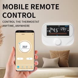 Slimme Thermostaat - Boilerregelaar Wifi - Verwarming Instellen - App Bediening - 19 x 13 x 4 cm - Wit — thumbnail 5