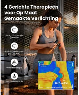Masage Gun - Draadloze Massage Gun - Spiermassage Apparaat - Zwart - 14cm x 11cm x 5cm — thumbnail 2
