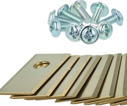 Reservemessen Grasmaaier - Maaimesjes Robotmaaier - Gazon Onderhouden - Hoge Snijefficiëntie - 35 x 18 mm - Goud — thumbnail 3