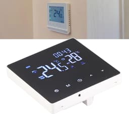Digitale thermostaat - Temperatuurregelaar - Vloerverwarming regelen - Gebruiksvriendelijk touchscreen - 90-240 V - Wit — thumbnail 3