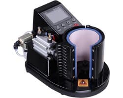 Pneumatische Mokkenpers - Hittepers Machine - Mokken Bedrukken - 2D Digitale Transfer - 11 oz - Zwart Wit