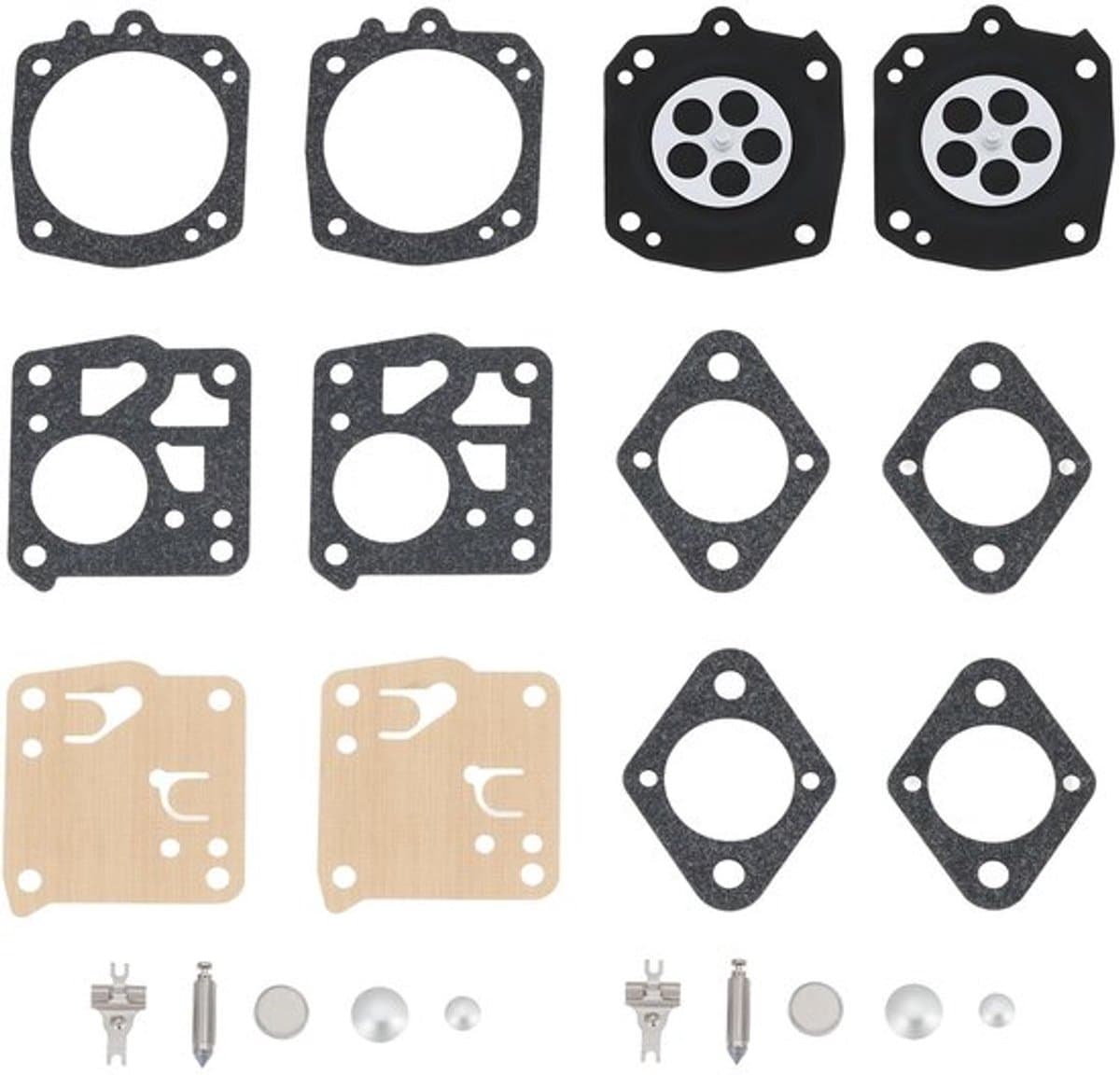 Carburateur Rebuild Kit - Compatibel met Tillotson HS-232D/HS-232E/HS-236A - Duurzaam Materiaal - Verbeterde Motorprestaties - Eenvoudige Installatie - Inclusief Pakkingen/Membraan - Revisieset — afbeelding 1