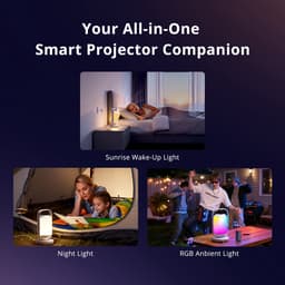ETOE‑Starfish‑2‑Smart‑Projector‑Google‑TV‑500‑ANSI‑Lumen‑Full‑HD‑1080P‑4K‑Decodering‑0‑300°‑Verstelbaar‑Sfeerverlichting‑Wit — thumbnail 2