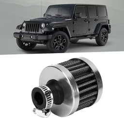 25mm/1in Universele Mini Luchtinlaat Filter Vent Carterontluchting Auto Accessoire(zilver) — thumbnail 3