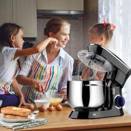 Lìon® Deegmachine - Mixer met Kneedhaak - Kneedmachine - Zwart - 42cm x 36cm x 27cm — thumbnail 5