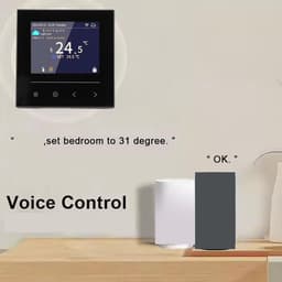 Slimme Thermostaat - Verwarming Regelaar - Huiscomfort Beheren - WiFi App Bediening - ABS Materiaal - Wit — thumbnail 3