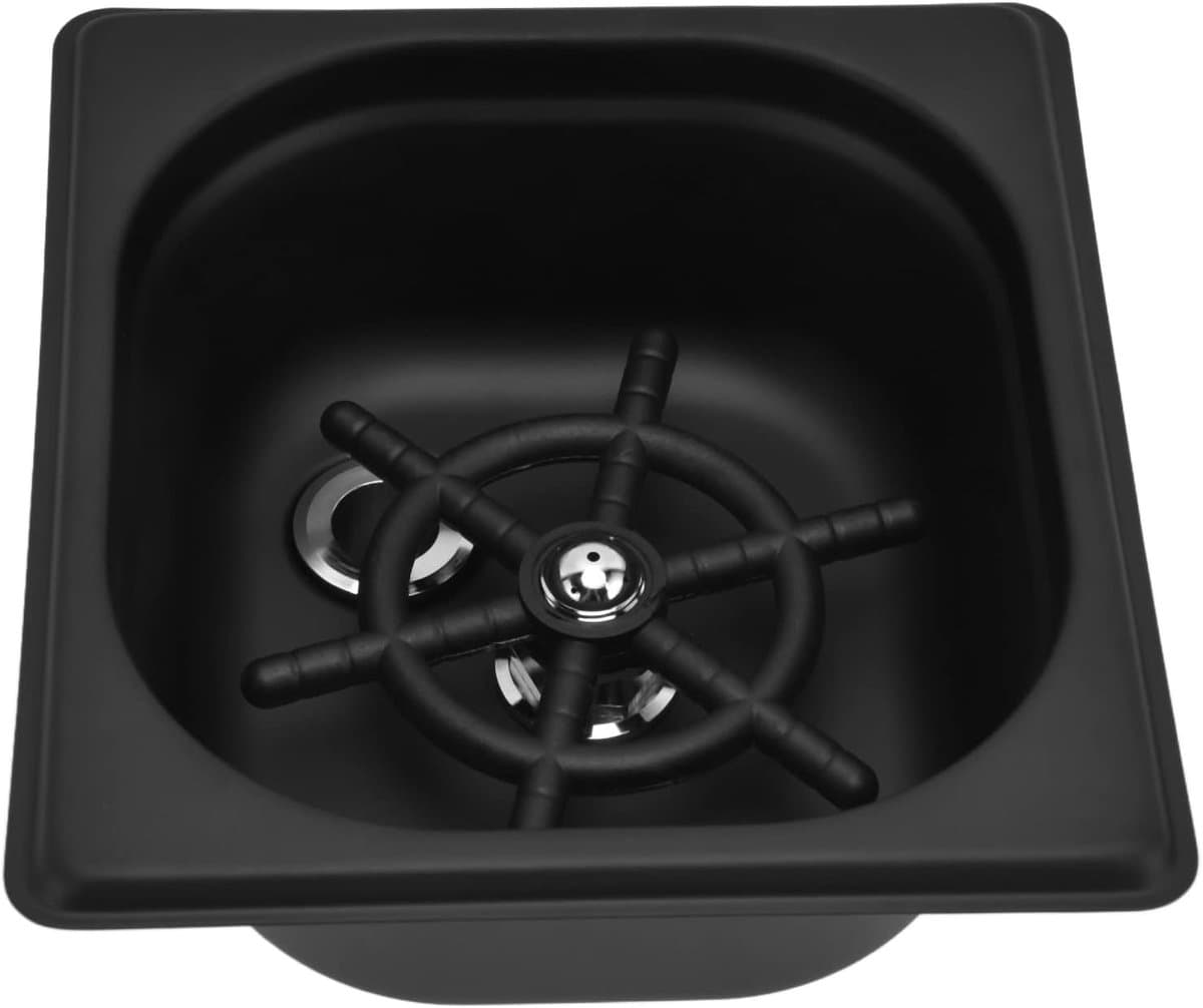 Bekerreiniger - Glas spoeler - Snel glazen reinigen - Automatische watersproeiing - Compact formaat - Zwart — afbeelding 1