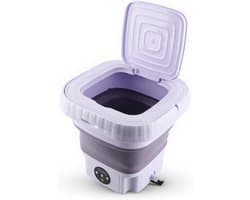 Draagbare Wasmachine - Mini Emmer - Kleding Wassen - Automatische Reiniging - 11 Liter Capaciteit - Wit