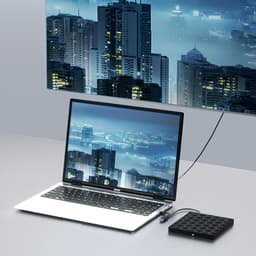 Externe Schijf Hub - Lezer Schrijver Docking Station - Data Overzetten - Brede Compatibiliteit - Standaard Formaat - Zwart — thumbnail 2