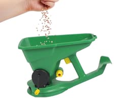 Strooiwagen Gazon - Handstrooier Meststof - Gazon Verzorgen - Gelijkmatige Verdeling - 1.5 Liter - Grijs — thumbnail 1