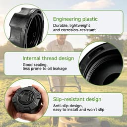 Tankdeksel grasmaaier 46,5 mm - robuust ABS-kunststof - weerbestendig - vervangingsonderdeel - SnelShoppen — thumbnail 2