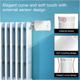 Radiator Thermostaat - Slimme Klep - Verwarming Regelen - Programmeerbaar Schema - 4.5 mm Slag - Wit — thumbnail 3