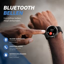 Evy24 Smartwatch EV1 GPS 42mm - GPS Smartwatch Dames & Heren - AMOLED Sporthorloge - Bluetooth Bellen - 5ATM Waterdicht - GPS Horloge - Hartslagmeter - 170+ Sportmodi - iPhone & Android - Gunmetal — thumbnail 3