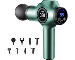 Massage Gun - Spier Stimulator - Spierherstel Bevorderen - 99 Snelheden - 8 Opzetstukken - Zwart