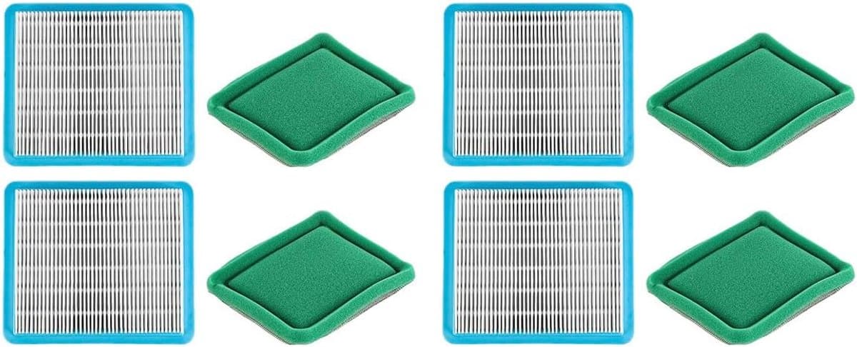 SnelShoppen - Grasmaaier Luchtfilter Element voor Effectieve Luchtzuivering, Vervangingsfilter voor Motor met Stof- en Onzuiverhedenfilter, 1 Stuk + V — afbeelding 1