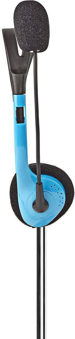 Nedis PC-Headset - On-Ear - Stereo - 2x 3.5 mm - Opvouwbare microfoon - Blauw — thumbnail 5