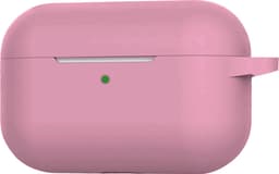 Hoesje - Geschikt voor Apple AirPods 3 - met Clip - Siliconen Hoes - Silicone Case Cover - Lichtroze — thumbnail 3