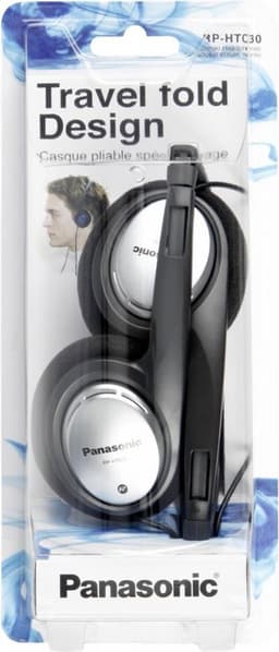 Panasonic RP-HT030 On Ear koptelefoon Kabel Zwart, Zilver Lichtgewicht — thumbnail 3