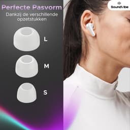 Soundvibe® Earbuds Pro Draadloos Met Air Noice Cancelling - Wit - Bluetooth - Hoofdtelefoon - Draadloze Oordopjes - USB C - Wireless Earphones - wireless pods - Oortjes — thumbnail 4
