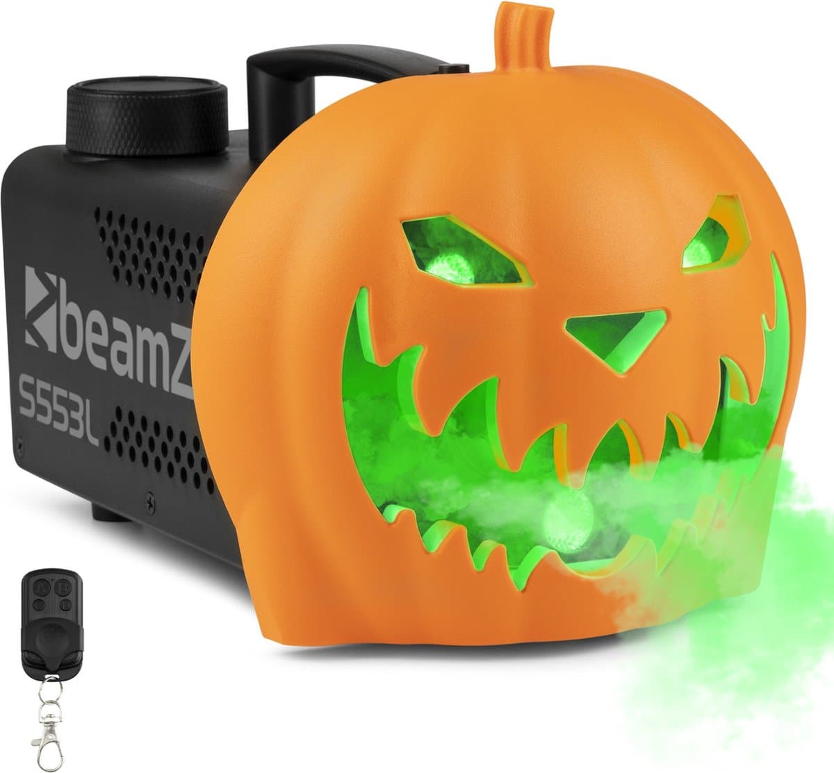 Rookmachine Halloween - Pompoen rookmachine met LED’s - Voor Halloweenfeestjes - met afstandsbediening — afbeelding 1
