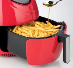 ARIETE 4618/01 Air Fryer XXL Heteluchtfriteuse - 1800W - 5,5 liter - Digital Touchscreen - 7 Automatische Programma's- Rood — thumbnail 4