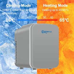 Kleine Draagbare Koelkast 4 Liter met Koeling en Verwarming - Koelbox voor Auto met Ruimte voor 6 Blikjes — thumbnail 4