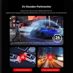 Dual Dashcam - Dashcam Voor Auto 4k - Voor en Achter Camera incl. 64GB SD-kaart – Auto Camera Met Parkeermodus - G-Sensor - App Bediening - Nachtzicht — thumbnail 5