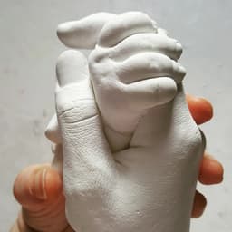 Handen,beeld,Handafdruk,Gips,afdruk,GipsHanden,Hand,3D,Compleet,Pakket bestaat uit 150 gram Casting Mix Poeder & 350 gram Gips | Bodycasting | Extensso® | Gipsafdruk | Alginaat | Een herinnering | Hobby Pakket | Bodycasting | Handbeeld — thumbnail 4