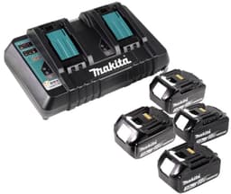 Makita DLM 432 PF4 accumaaier 36 V (2x 18 V) 43 cm + 4x accu 3,0 Ah + dubbele lader — thumbnail 5
