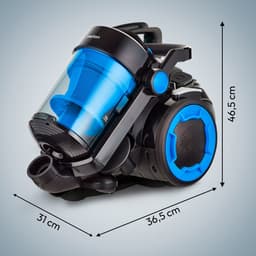 MEDION stofzuiger zonder stofzak P4000 (900 watt vermogen, 4,3 liter stofreservoir, wasbaar HEPA 13 filter, 11 m werkbereik, MD 11906) blauw — thumbnail 2