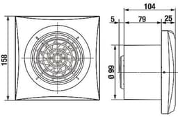 Soler & Palau Silent-100 CHZ Badkamerventilator 100mm - Met Timer en Vochtsensor - 95 m³/h - Stil — thumbnail 3