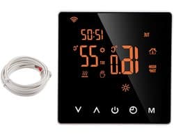 Programmeerbare Thermostaat - Slimme Regelaar - Comfort Verhoging - LCD Touchscreen - 230 Volt - Wit