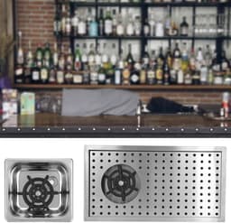 Automatische Cup Rinser - Glazenwasser Bar - Snel Glazen Spoelen - Hogedruk Reiniging - G1/2 Connector - Zilver — thumbnail 5