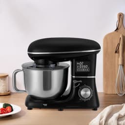 Keukenmachine - Mixer Kom - Bakken en Koken - LCD Timer - 6.2 Liter - Zwart — thumbnail 3
