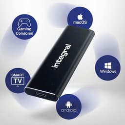 Externe SSD - Draagbare Opslag - Bestanden Overzetten - Ultrasnelle Leessnelheid - 500 GB - Zilver — thumbnail 5