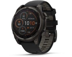 Garmin Fenix 8 Solar Sapphire 47mm - Carbon Gray DLC Titanium - Multisport GPS Smartwatch - Zwart/Grijs