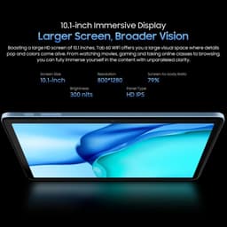 Tablet 10.1 inch - Android Tablet - Films en Series Kijken - 12GB RAM Uitbreidbaar - 10.1 inch - Blauw — thumbnail 4