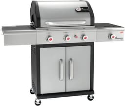 Landmann Triton PTS 3.1 Gas BBQ - Zijbrander - 3 Branders - 140 cm - Edelstaal - Gietijzeren Rooster — thumbnail 1