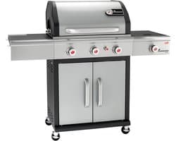 Landmann Triton PTS 3.1 Gas BBQ - Zijbrander - 3 Branders - 140 cm - Edelstaal - Gietijzeren Rooster