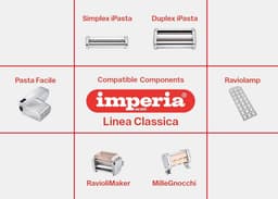Pastamachine Elektrisch - Verse Pasta Maker - Zelf Pasta Maken - Verstelbare Dikte - 150 mm Breed - Rood — thumbnail 5