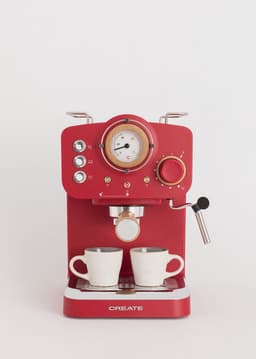 CREATE - Pack THERA RETRO Express-koffiezetapparaat + MILL PRO koffie- en kruidenmolen - Rood — thumbnail 4