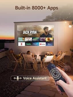 Mini Beamer 1080p met WiFi 6 en Autofocus — thumbnail 3