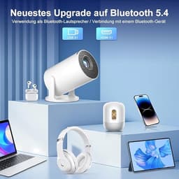 Mini-beamer met 8K-ondersteuning, WiFi 6 en Android 14.0 — thumbnail 3