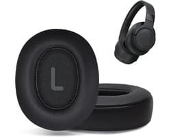 Vervang oorkussens, geschikt voor JBL Tune 700(700BT)/710(710BT)/720(720BT)/750(750BT,750BTNC)/760(760NC)/70(770NC) koptelefoon, oorkussens geschikt voor JBL Tune T700BT, T750BTNC, T760NC, T770, 720 - zwart, 1 paar